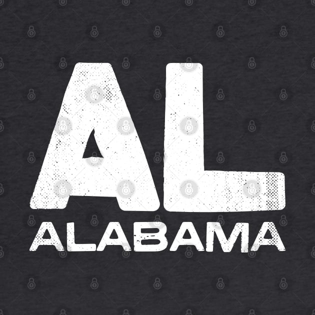 AL Alabama State Vintage Typography by Commykaze